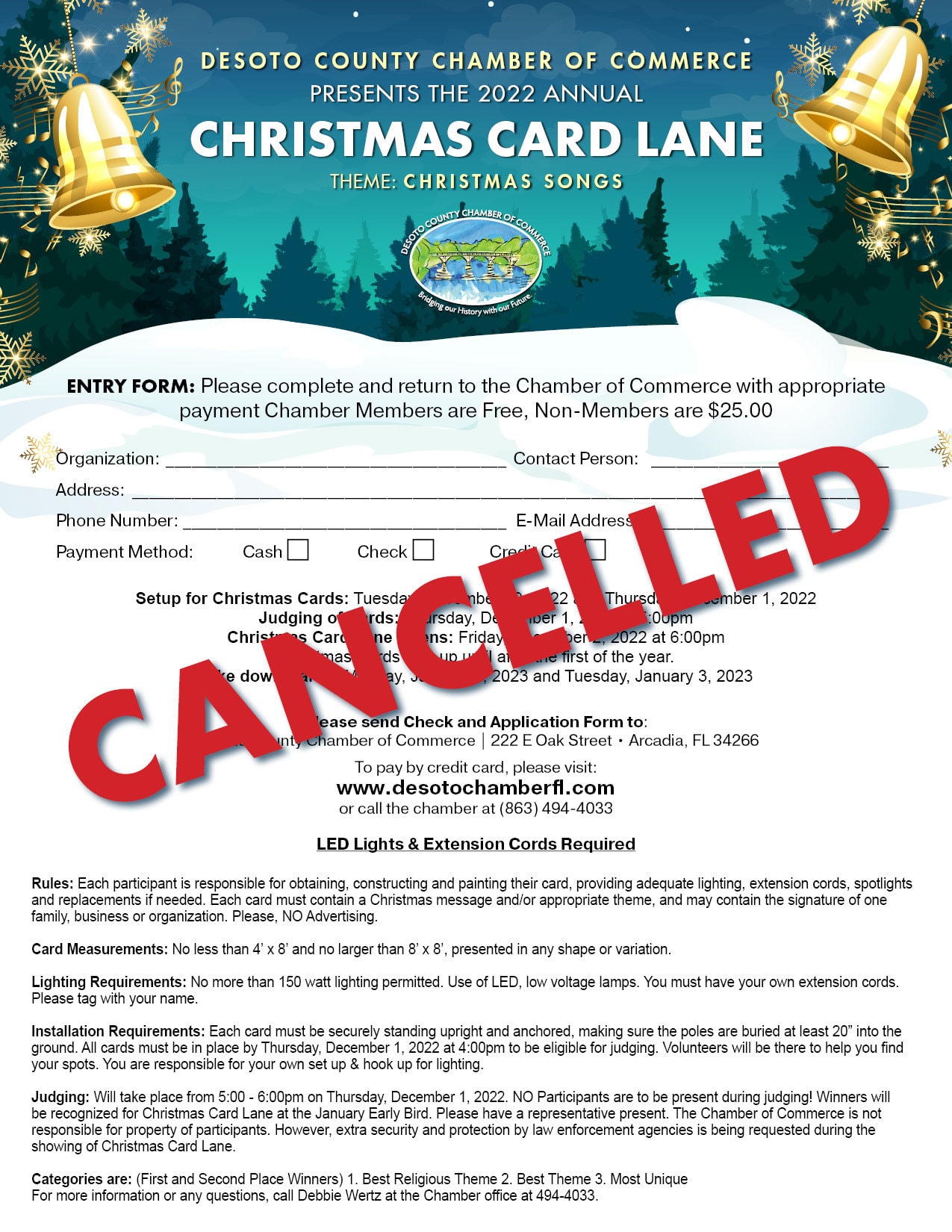 200092-2022 Chamber Christmas_Lane Entry Form_Cancelled